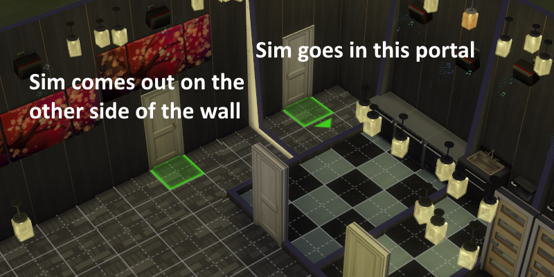 Literally a Door Portal Mod Triplis Sims 4 Mods